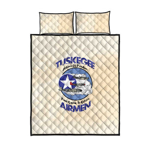 Tuskegee Airmen Red Tails Quilt Bed Set Heroes Of Freedom Retro Style - African Pride