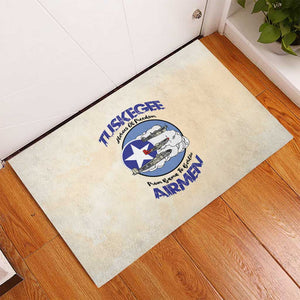 Tuskegee Airmen Red Tails Rubber Doormat Heroes Of Freedom Retro Style - African Pride