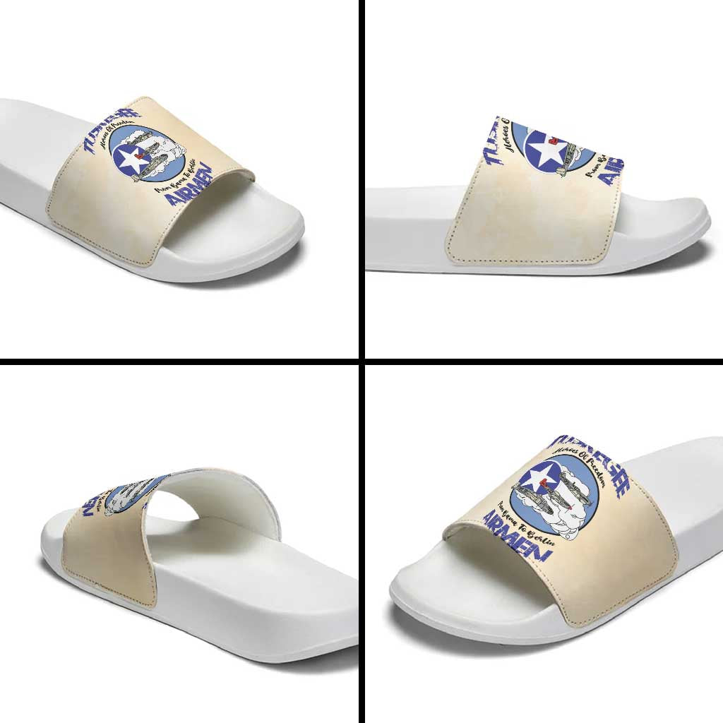 Tuskegee Airmen Red Tails Slide Sandals Heroes Of Freedom Retro Style