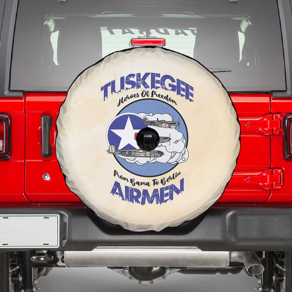 Tuskegee Airmen Red Tails Spare Tire Cover Heroes Of Freedom Retro Style - African Pride