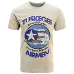 Tuskegee Airmen Red Tails T shirt Heroes Of Freedom Retro Style - African Pride