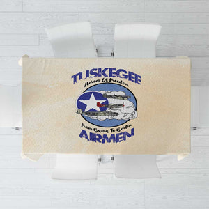Tuskegee Airmen Red Tails Tablecloth Heroes Of Freedom Retro Style - African Pride
