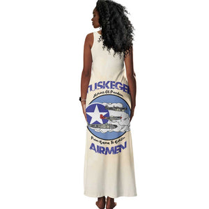 Tuskegee Airmen Red Tails Tank Maxi Dress Heroes Of Freedom Retro Style - African Pride