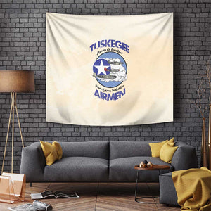 Tuskegee Airmen Red Tails Tapestry Heroes Of Freedom Retro Style - African Pride