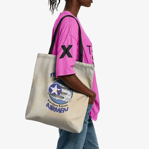 Tuskegee Airmen Red Tails Tote Bag Heroes Of Freedom Retro Style