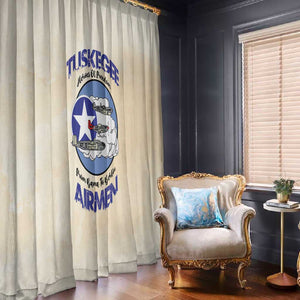 Tuskegee Airmen Red Tails Window Curtain Heroes Of Freedom Retro Style - African Pride