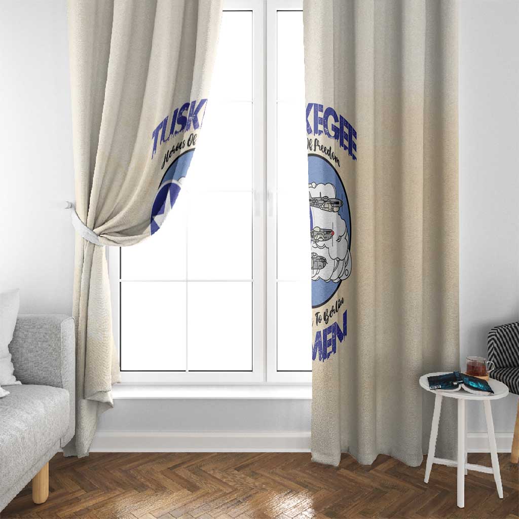 Tuskegee Airmen Red Tails Window Curtain Heroes Of Freedom Retro Style - African Pride