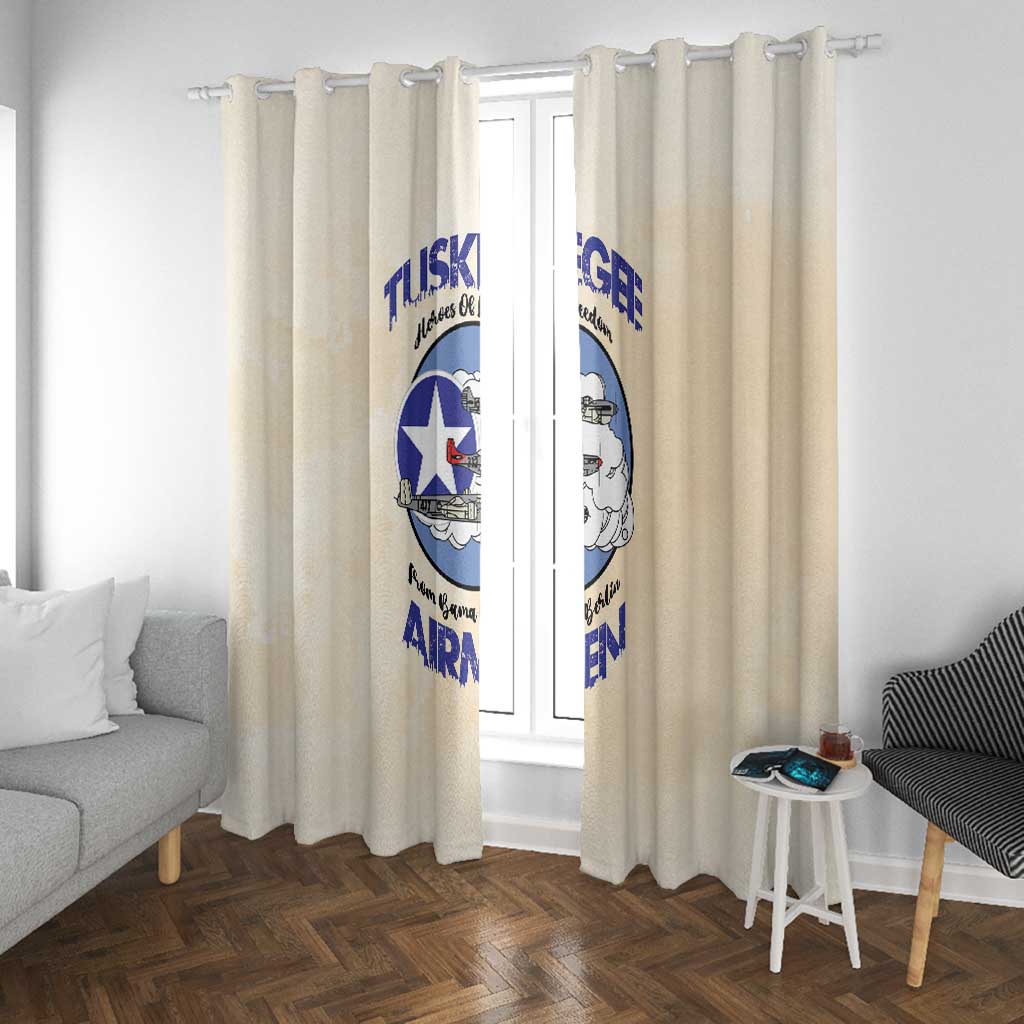 Tuskegee Airmen Red Tails Window Curtain Heroes Of Freedom Retro Style - African Pride