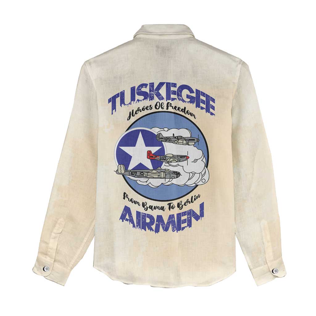 Tuskegee Airmen Red Tails Women Casual Shirt Heroes Of Freedom Retro Style - African Pride