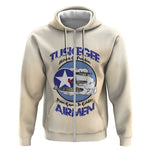 Tuskegee Airmen Red Tails Zip Hoodie Heroes Of Freedom Retro Style - African Pride