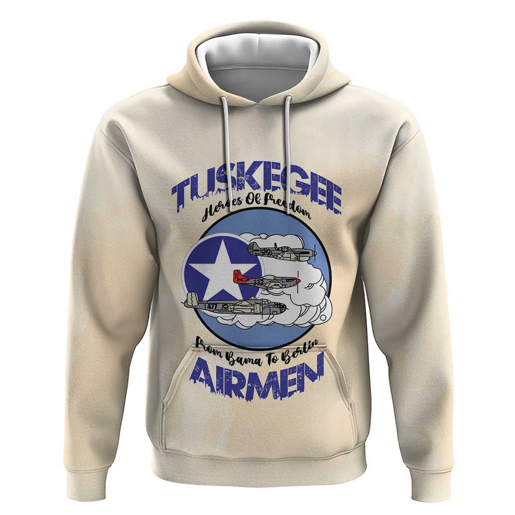 Tuskegee Airmen Red Tails Zip Hoodie Heroes Of Freedom Retro Style - African Pride
