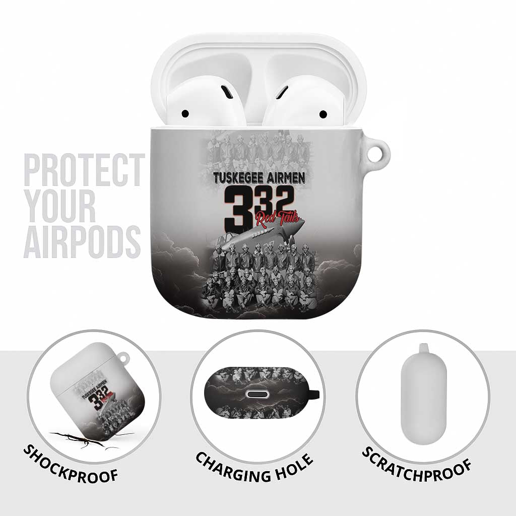 Tuskegee Airmen  Red Tails Pride AirPods Case 332nd Fighter Group