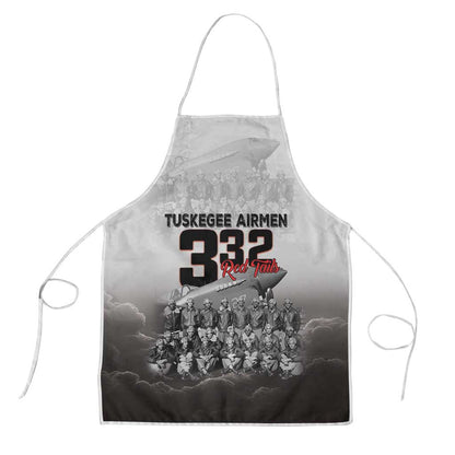 Tuskegee Airmen  Red Tails Pride Apron 332nd Fighter Group