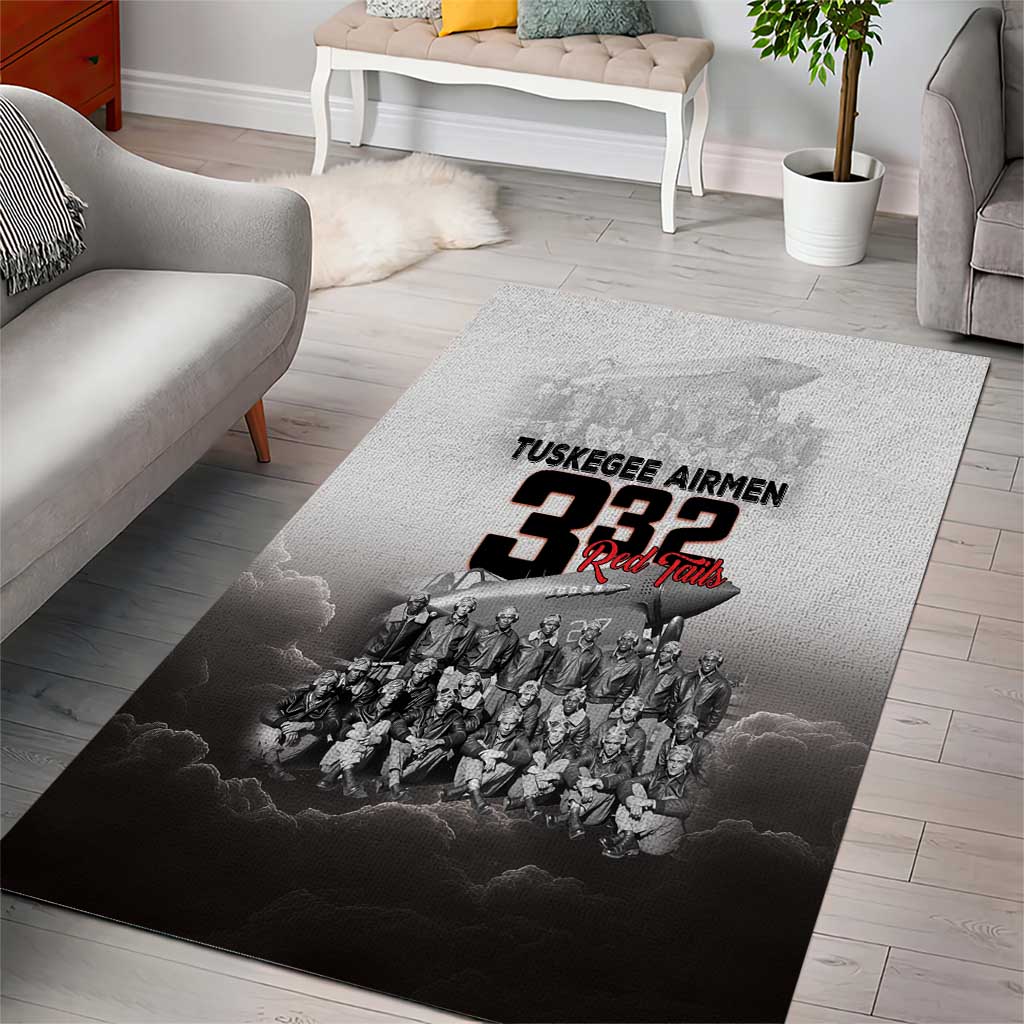 Tuskegee Airmen  Red Tails Pride Area Rug 332nd Fighter Group - African Pride