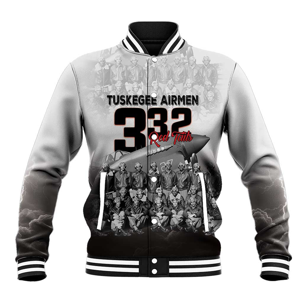 Tuskegee Airmen  Red Tails Pride Baseball Jacket 332nd Fighter Group - African Pride