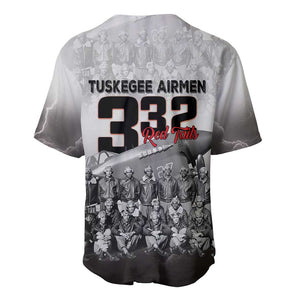 Tuskegee Airmen  Red Tails Pride Baseball Jersey 332nd Fighter Group - African Pride