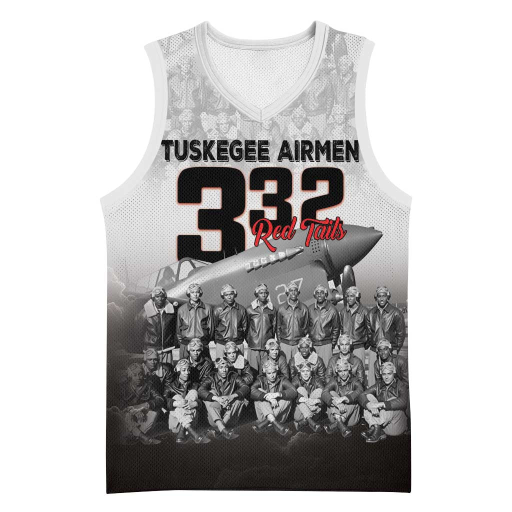 Tuskegee Airmen Red Tails Pride Basketball Jersey 332nd Fighter Group LT18