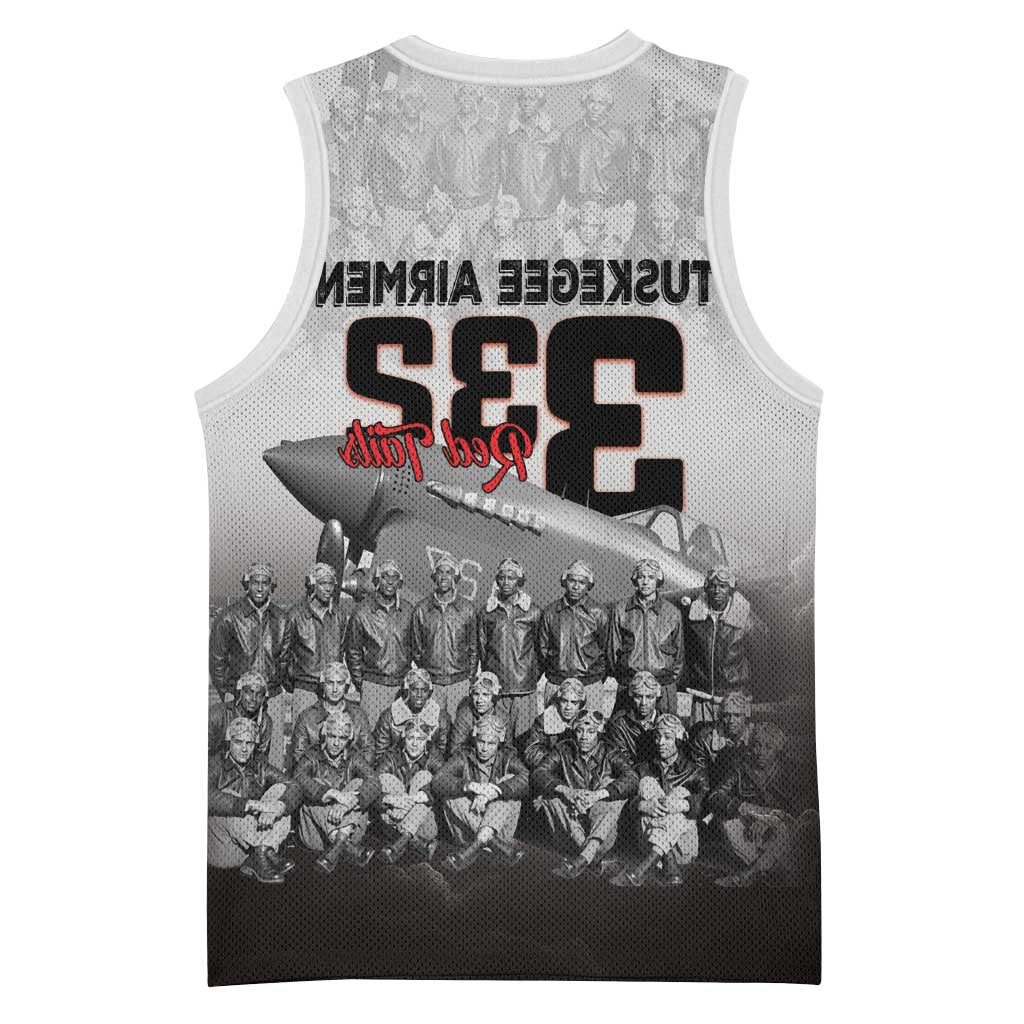 Tuskegee Airmen  Red Tails Pride Basketball Jersey 332nd Fighter Group - African Pride