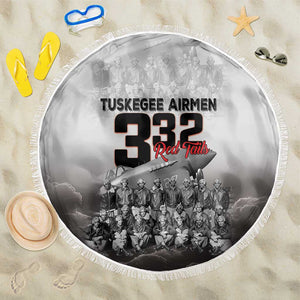 Tuskegee Airmen  Red Tails Pride Beach Blanket 332nd Fighter Group - African Pride