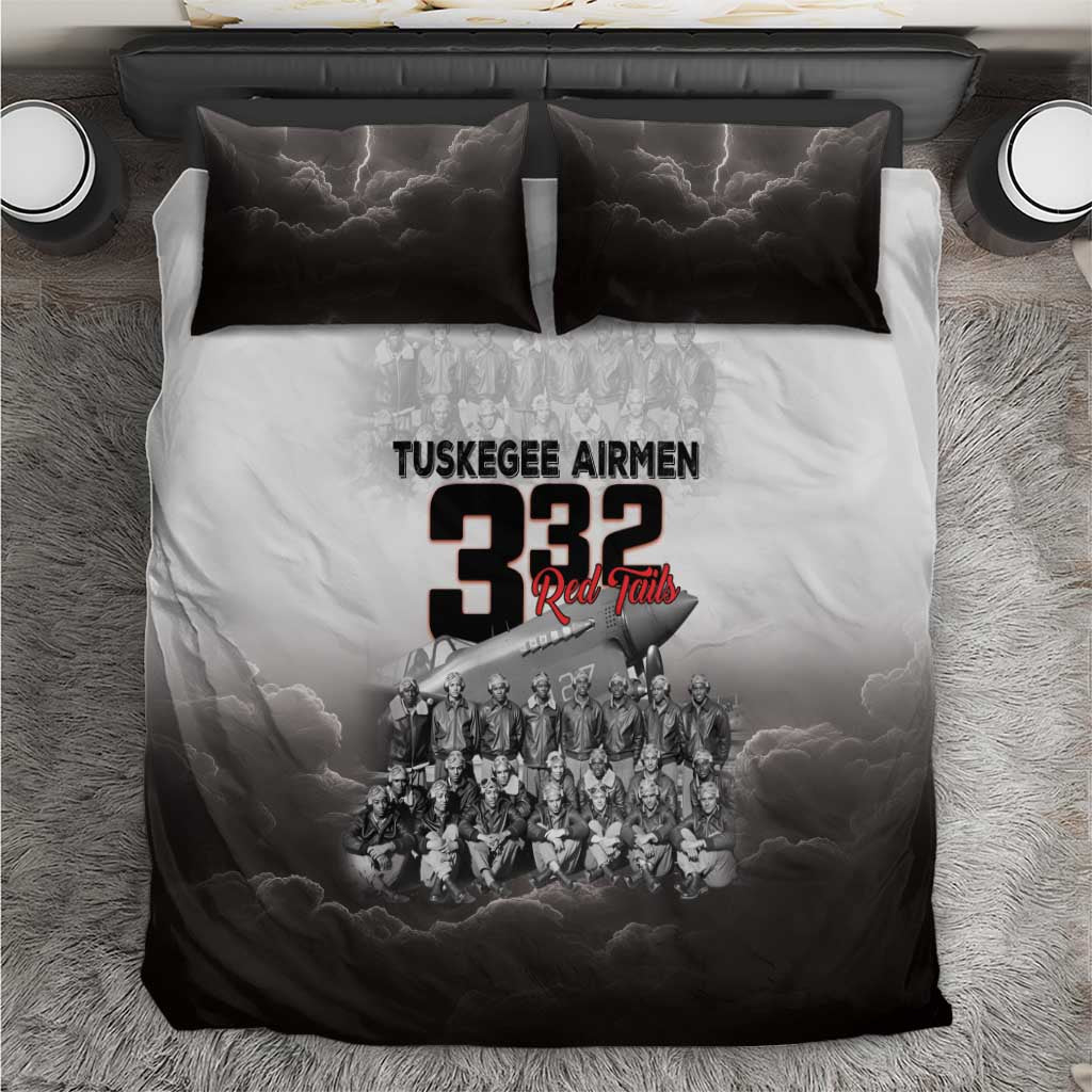 Tuskegee Airmen  Red Tails Pride Bedding Set 332nd Fighter Group - African Pride