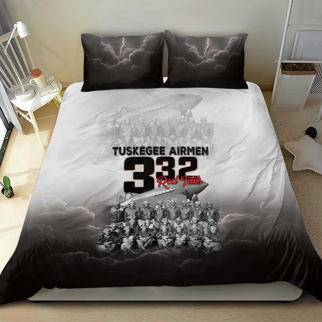 Tuskegee Airmen  Red Tails Pride Bedding Set 332nd Fighter Group - African Pride