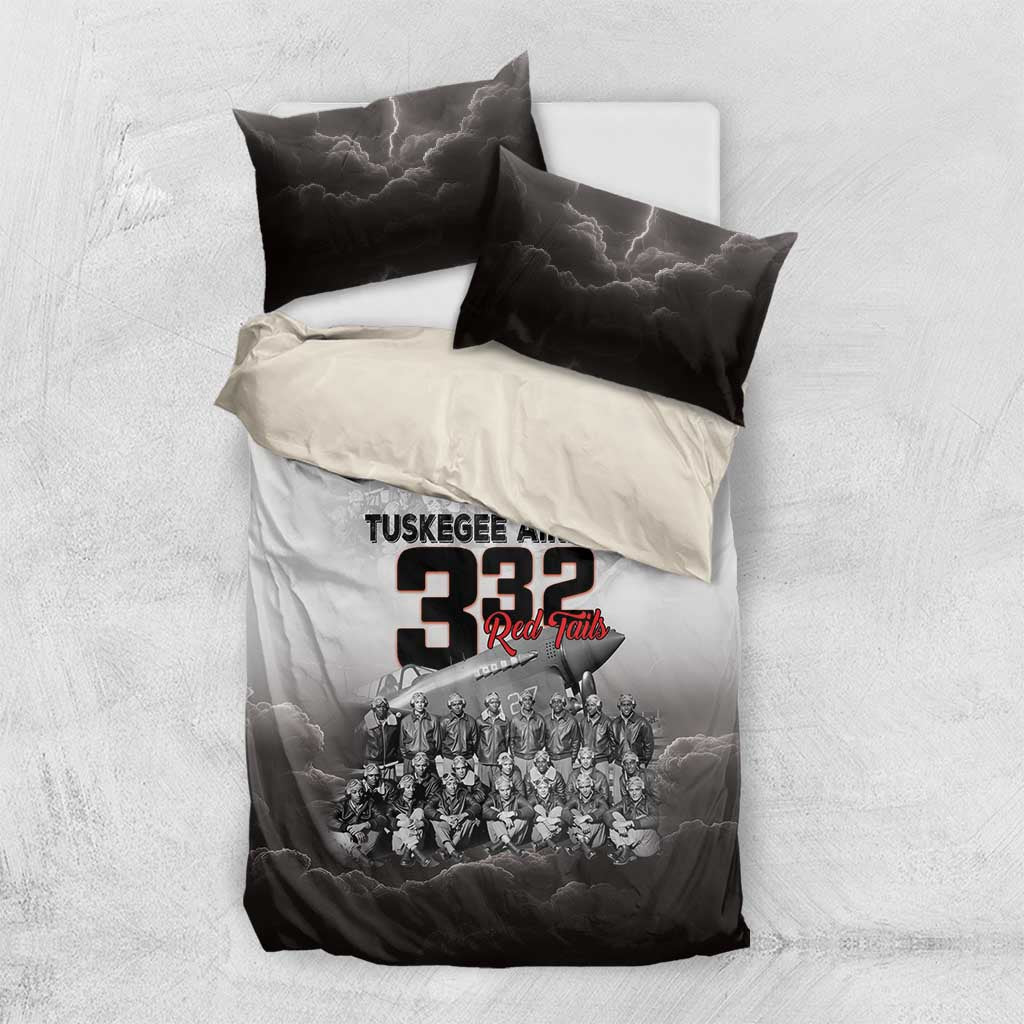 Tuskegee Airmen  Red Tails Pride Bedding Set 332nd Fighter Group - African Pride