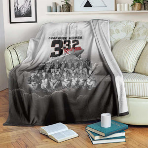 Tuskegee Airmen  Red Tails Pride Blanket 332nd Fighter Group - African Pride