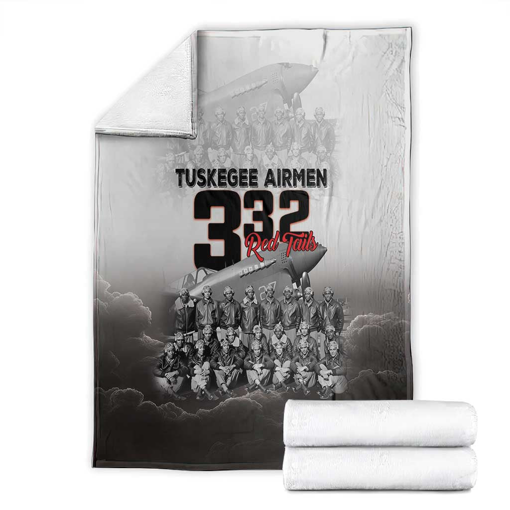 Tuskegee Airmen  Red Tails Pride Blanket 332nd Fighter Group - African Pride
