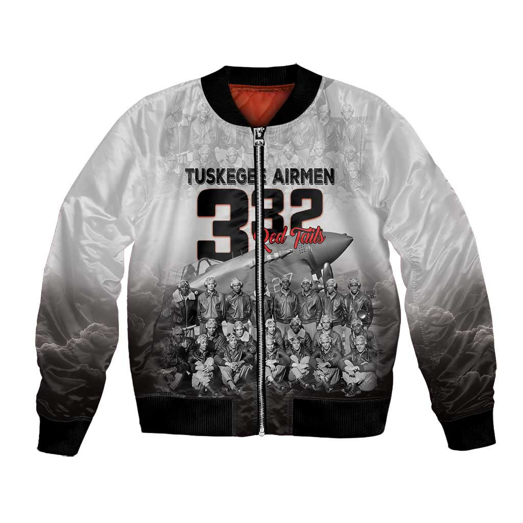 Tuskegee Airmen  Red Tails Pride Bomber Jacket 332nd Fighter Group - African Pride