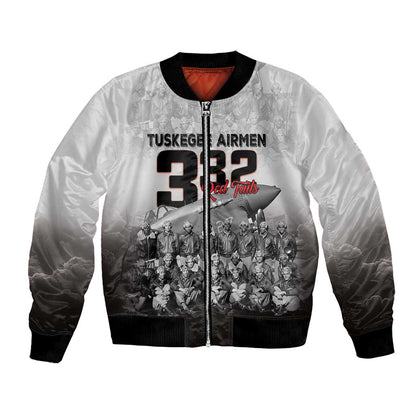 Tuskegee Airmen  Red Tails Pride Bomber Jacket 332nd Fighter Group - African Pride