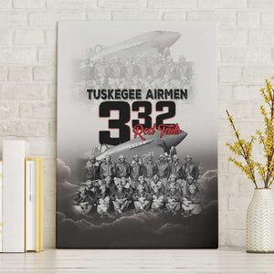 Tuskegee Airmen  Red Tails Pride Canvas Wall Art 332nd Fighter Group - African Pride
