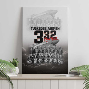 Tuskegee Airmen  Red Tails Pride Canvas Wall Art 332nd Fighter Group - African Pride