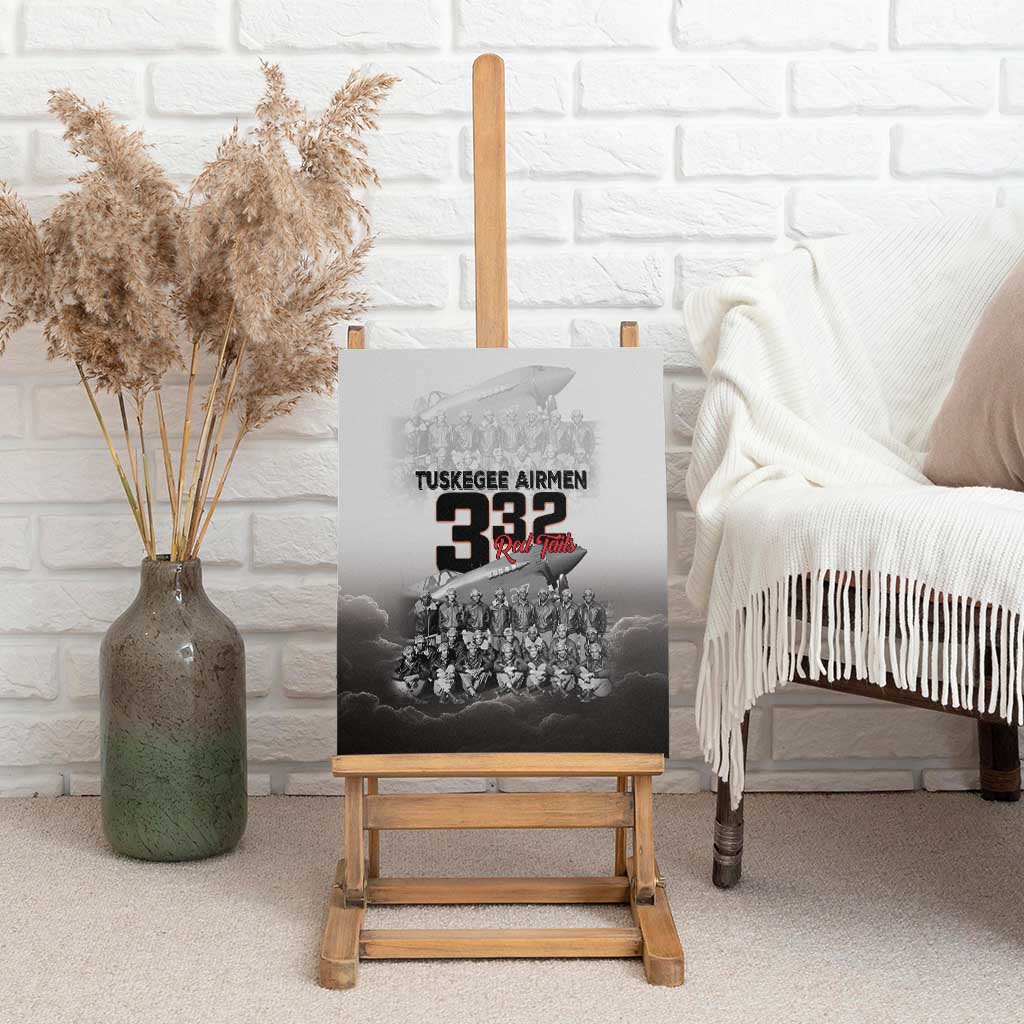 Tuskegee Airmen  Red Tails Pride Canvas Wall Art 332nd Fighter Group - African Pride