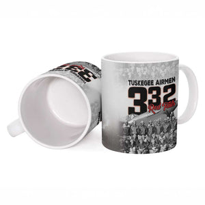 Tuskegee Airmen  Red Tails Pride Ceramic Mug 332nd Fighter Group