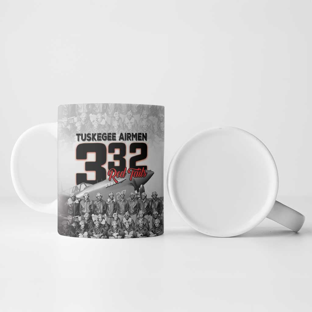 Tuskegee Airmen  Red Tails Pride Ceramic Mug 332nd Fighter Group