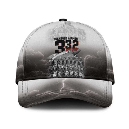 Tuskegee Airmen  Red Tails Pride Classic Cap 332nd Fighter Group - African Pride