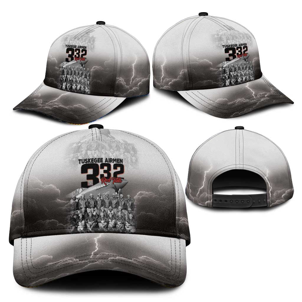 Tuskegee Airmen  Red Tails Pride Classic Cap 332nd Fighter Group - African Pride