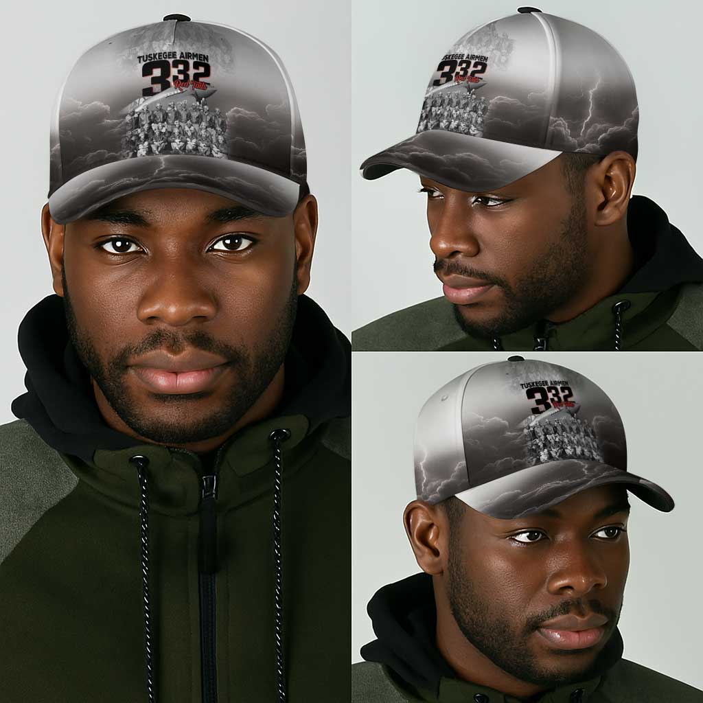 Tuskegee Airmen  Red Tails Pride Classic Cap 332nd Fighter Group - African Pride