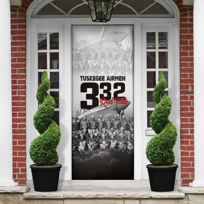 Tuskegee Airmen  Red Tails Pride Door Cover 332nd Fighter Group