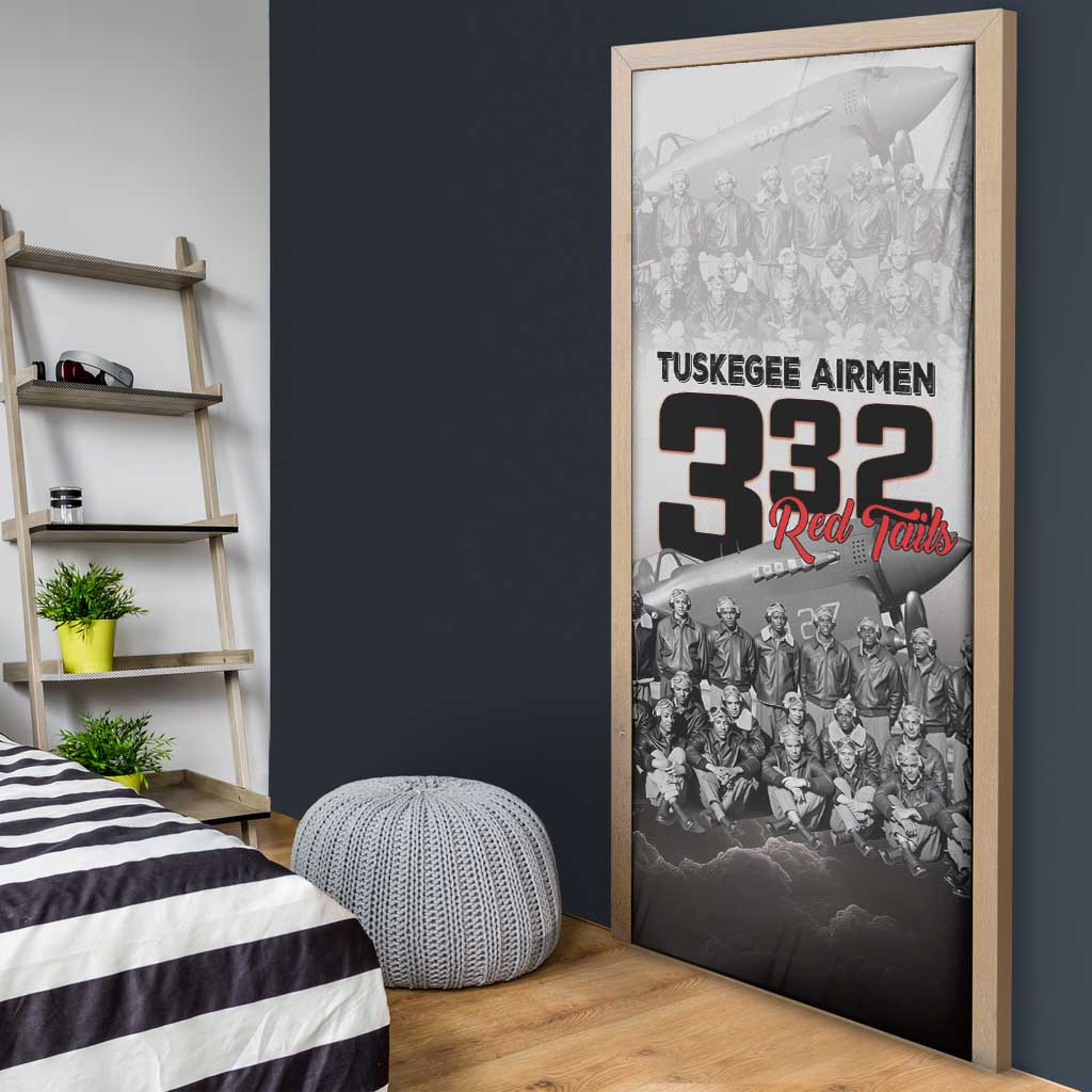 Tuskegee Airmen  Red Tails Pride Door Cover 332nd Fighter Group
