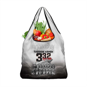 Tuskegee Airmen  Red Tails Pride Grocery Bag 332nd Fighter Group - African Pride