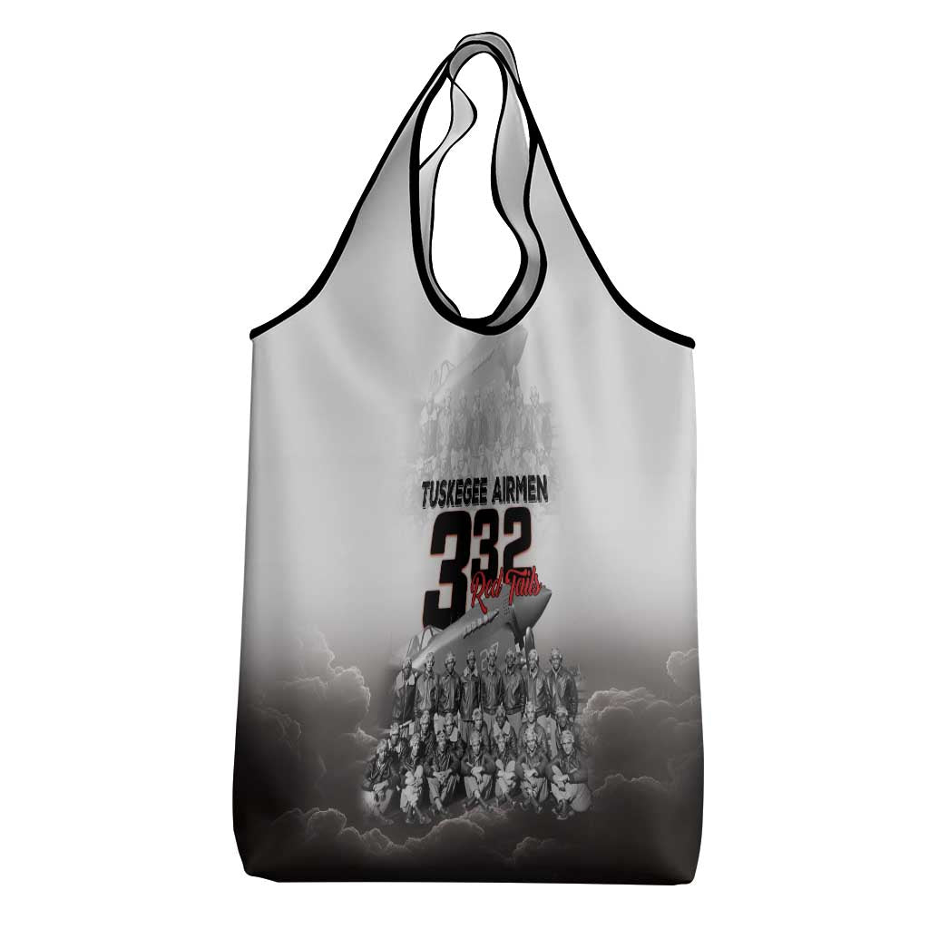 Tuskegee Airmen  Red Tails Pride Grocery Bag 332nd Fighter Group - African Pride