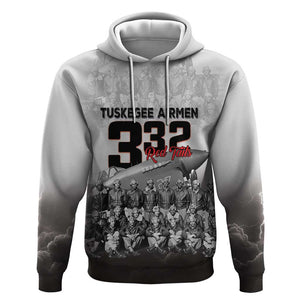 Tuskegee Airmen  Red Tails Pride Hoodie 332nd Fighter Group - African Pride