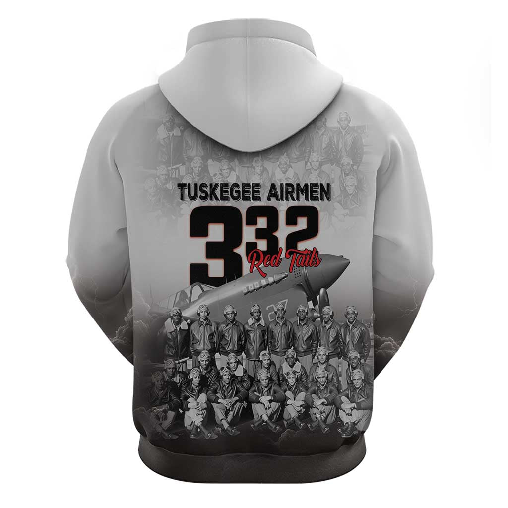 Tuskegee Airmen  Red Tails Pride Hoodie 332nd Fighter Group - African Pride