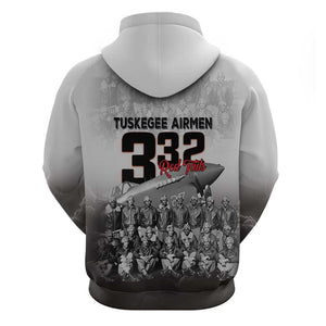 Tuskegee Airmen  Red Tails Pride Hoodie 332nd Fighter Group - African Pride