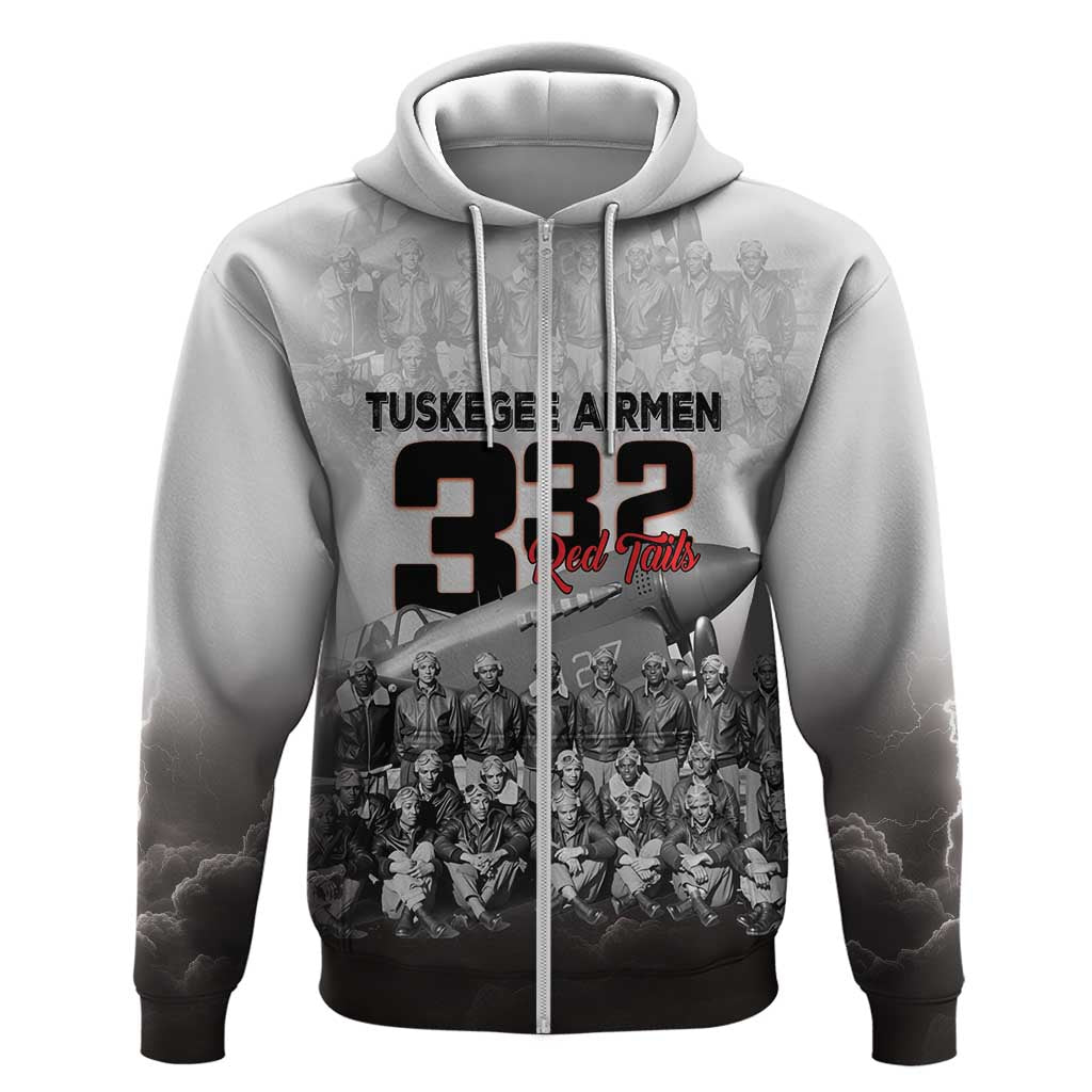 Tuskegee Airmen  Red Tails Pride Hoodie 332nd Fighter Group - African Pride