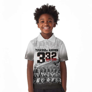 Tuskegee Airmen  Red Tails Pride Kid Polo Shirt 332nd Fighter Group - African Pride