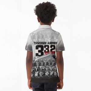 Tuskegee Airmen  Red Tails Pride Kid Polo Shirt 332nd Fighter Group - African Pride