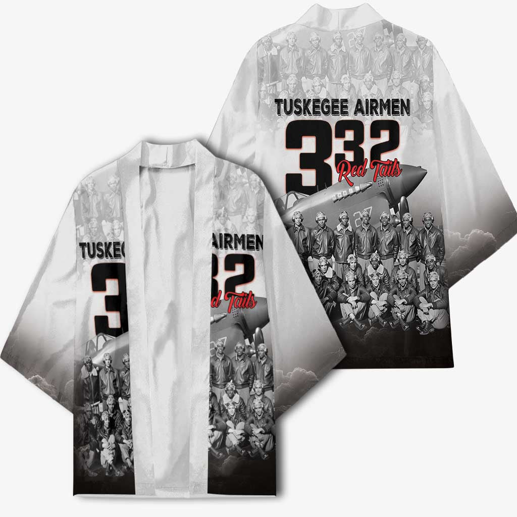 Tuskegee Airmen  Red Tails Pride Kimono 332nd Fighter Group