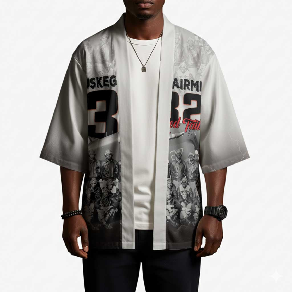 Tuskegee Airmen  Red Tails Pride Kimono 332nd Fighter Group